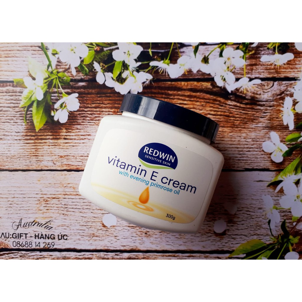 Kem Dưỡng Da vitamin E Redwin Cream (Hũ 300gr) Úc
