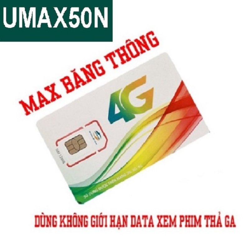 SIM Viettel 4G Umax50N Không Giới Hạn Lưu Lượng Tốc Độ Cao | Max Băng Thông