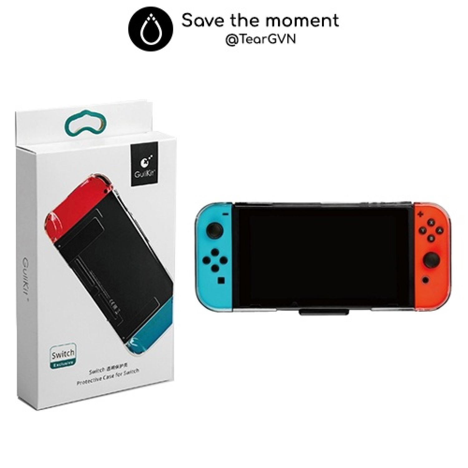 Ốp cứng trong suốt GULIKIT thiết kế khác biệt cho Nintendo Switch v1,2