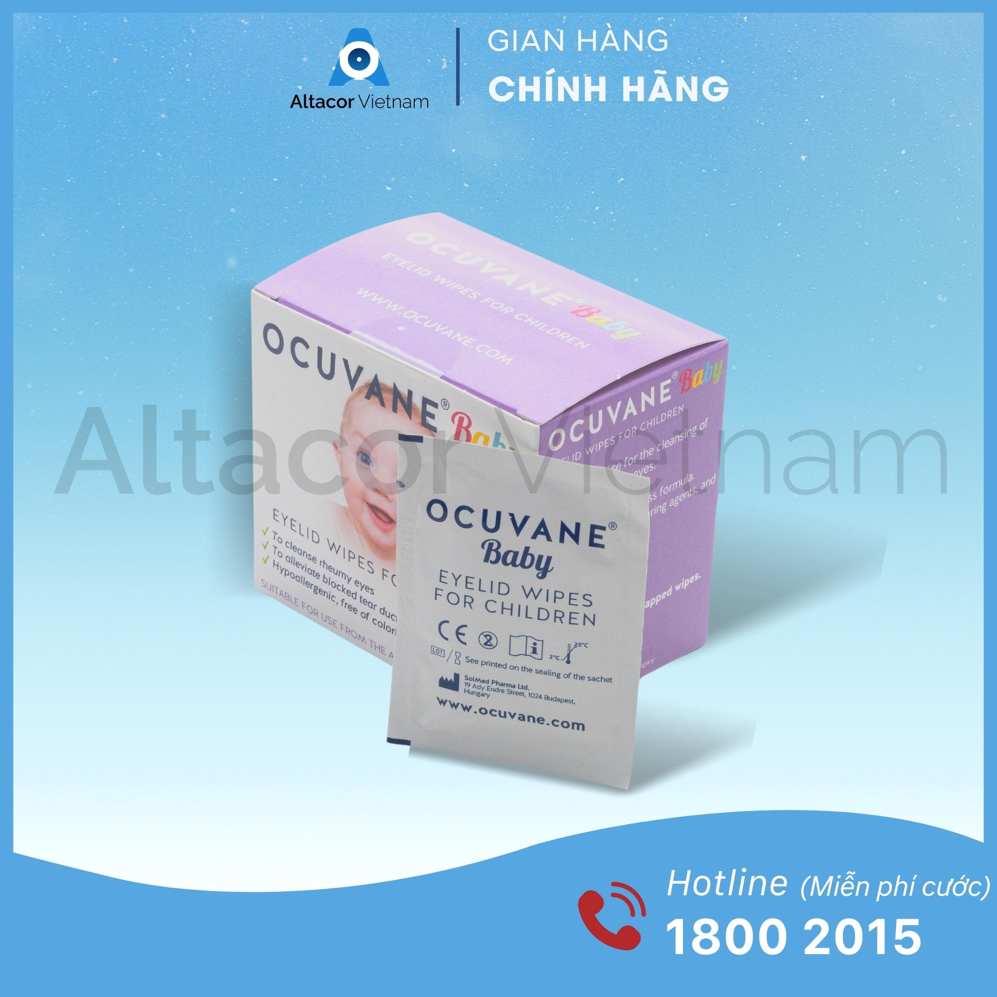 Miếng gạc lau mi mắt Ocuvane Baby - Hungary