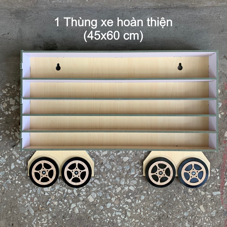 Thùng xe đồ chơi treo tường cho bé