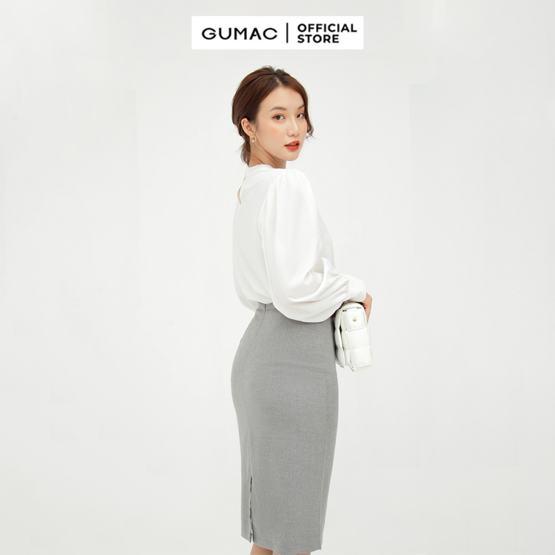 Nơi bán Chân váy nữ suông cơ bản VB5127 GUMAC mẫu mới Chất Liệu Vải Bố mềm rũ style công sở