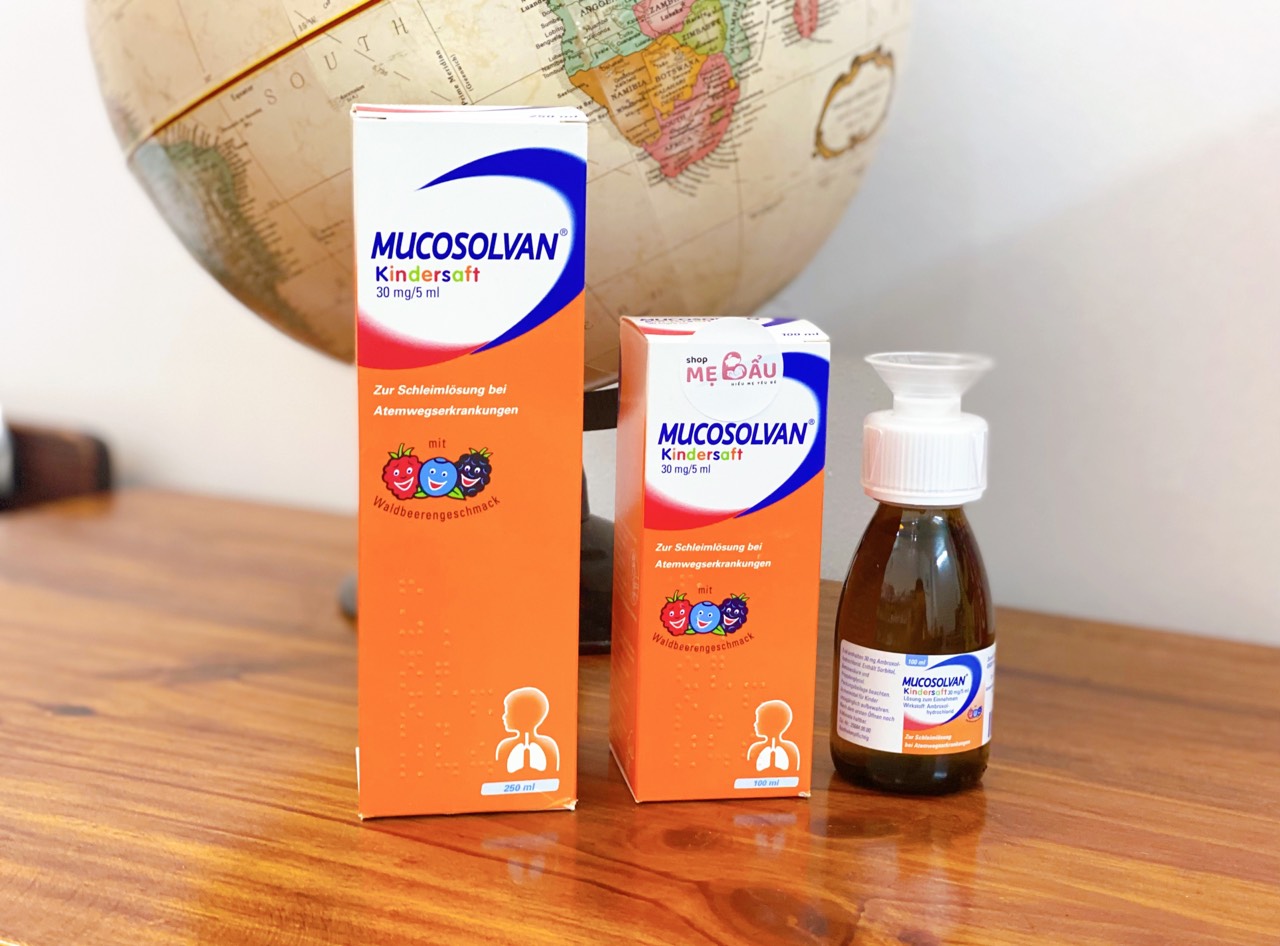 Siro ho Mucosolvan Kindersaft có dâu