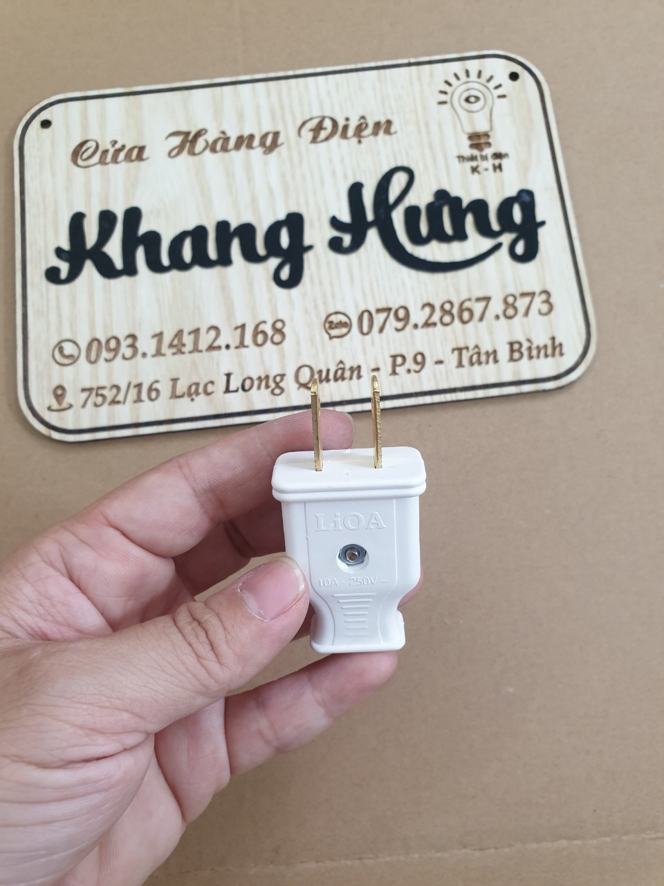 Phích cắm điện lioa 2 chân dẹt - eu2d