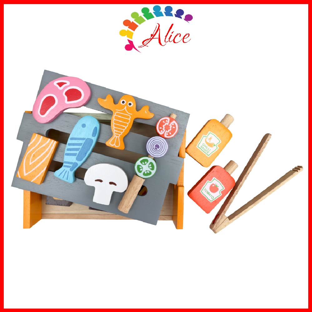 Bếp nướng cho bé - Đồ chơi gỗ thông minh Winwintoys cho bé