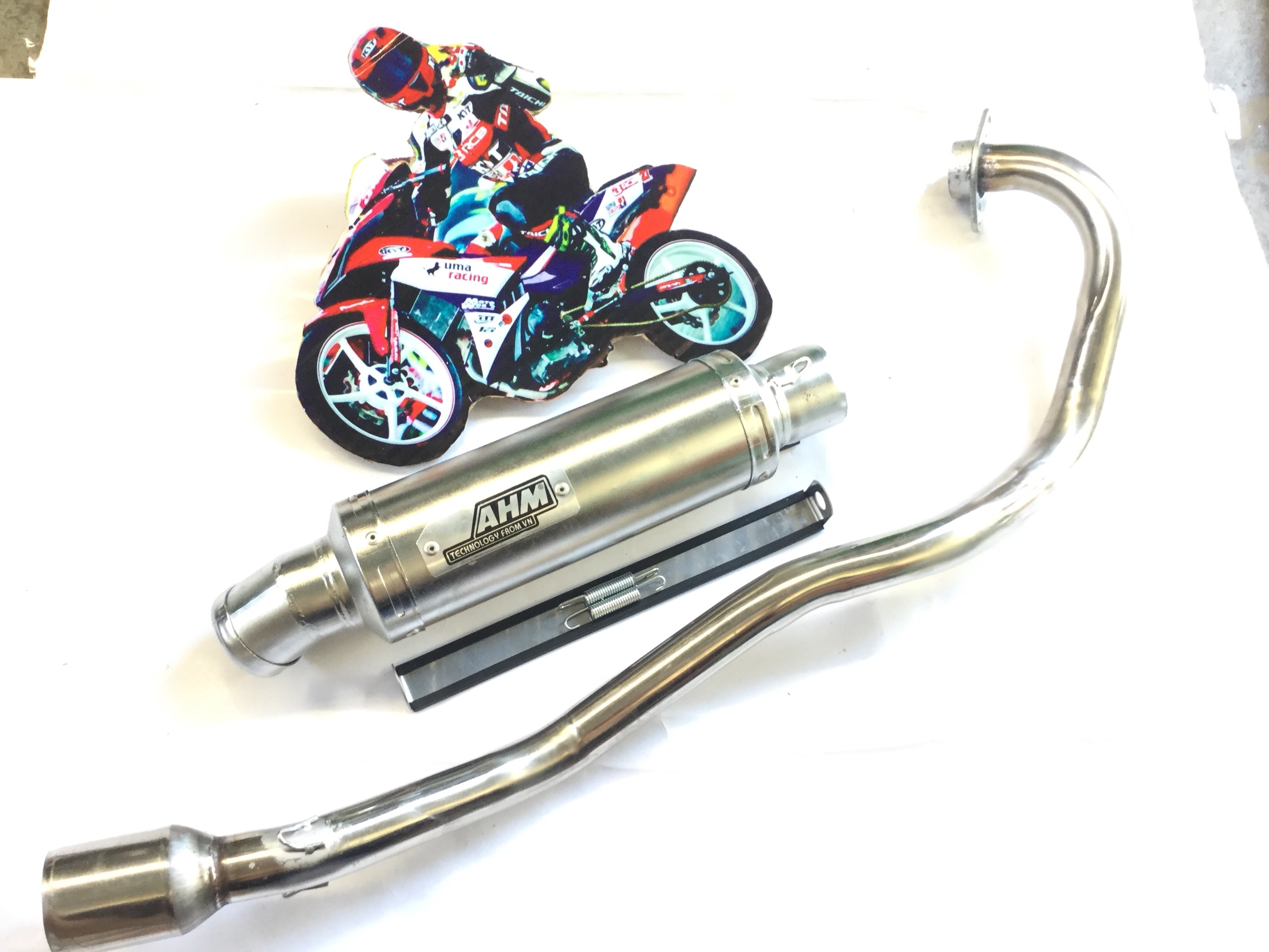 Pô độ ahm đỏ - Cổ Pô Lắp Exciter 150