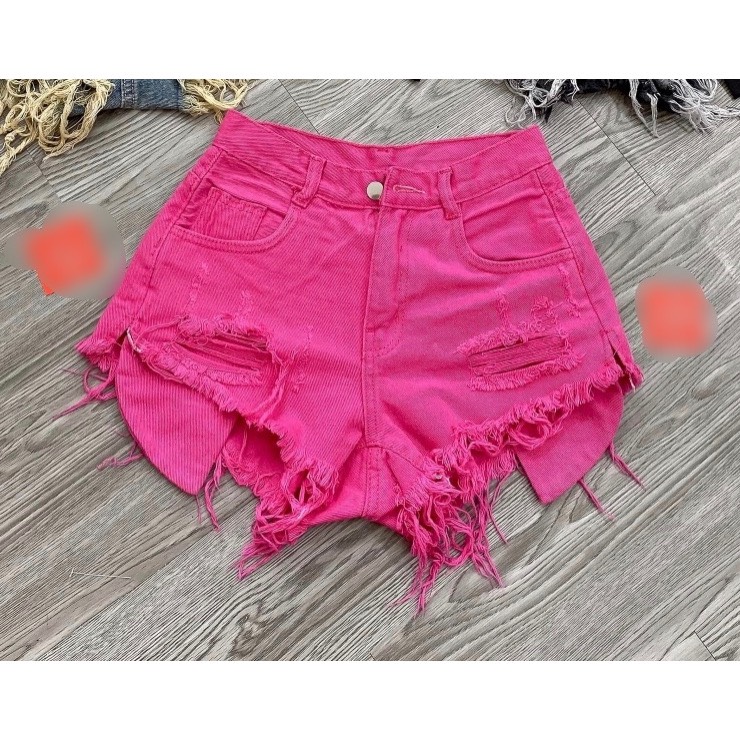 Quần short jean tua rua quảng châu nhiều màu