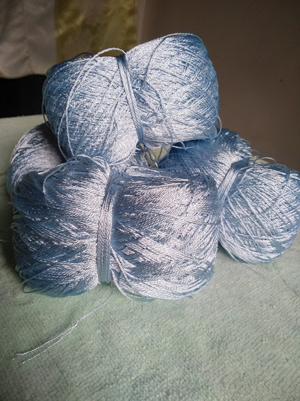 sợi rayon màu xanh lam 1mm