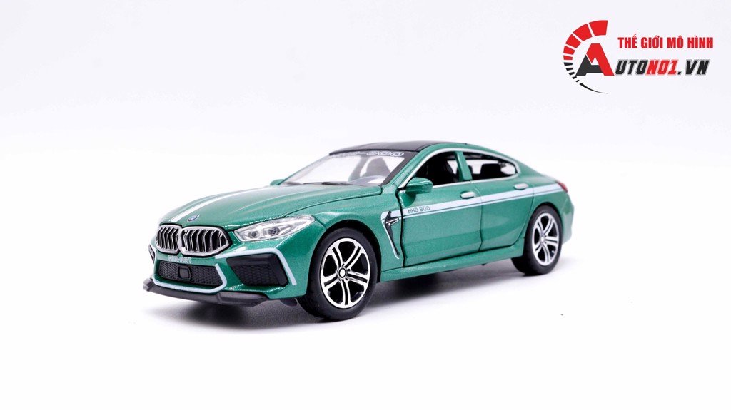 Mô hình xe bmw m8 green 1:32 newao 7351