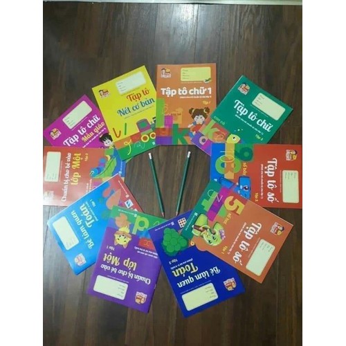 [A] SET 10 QUYỂN SÁCH TẬP TÔ TRỌN BỘ CHO BÉ