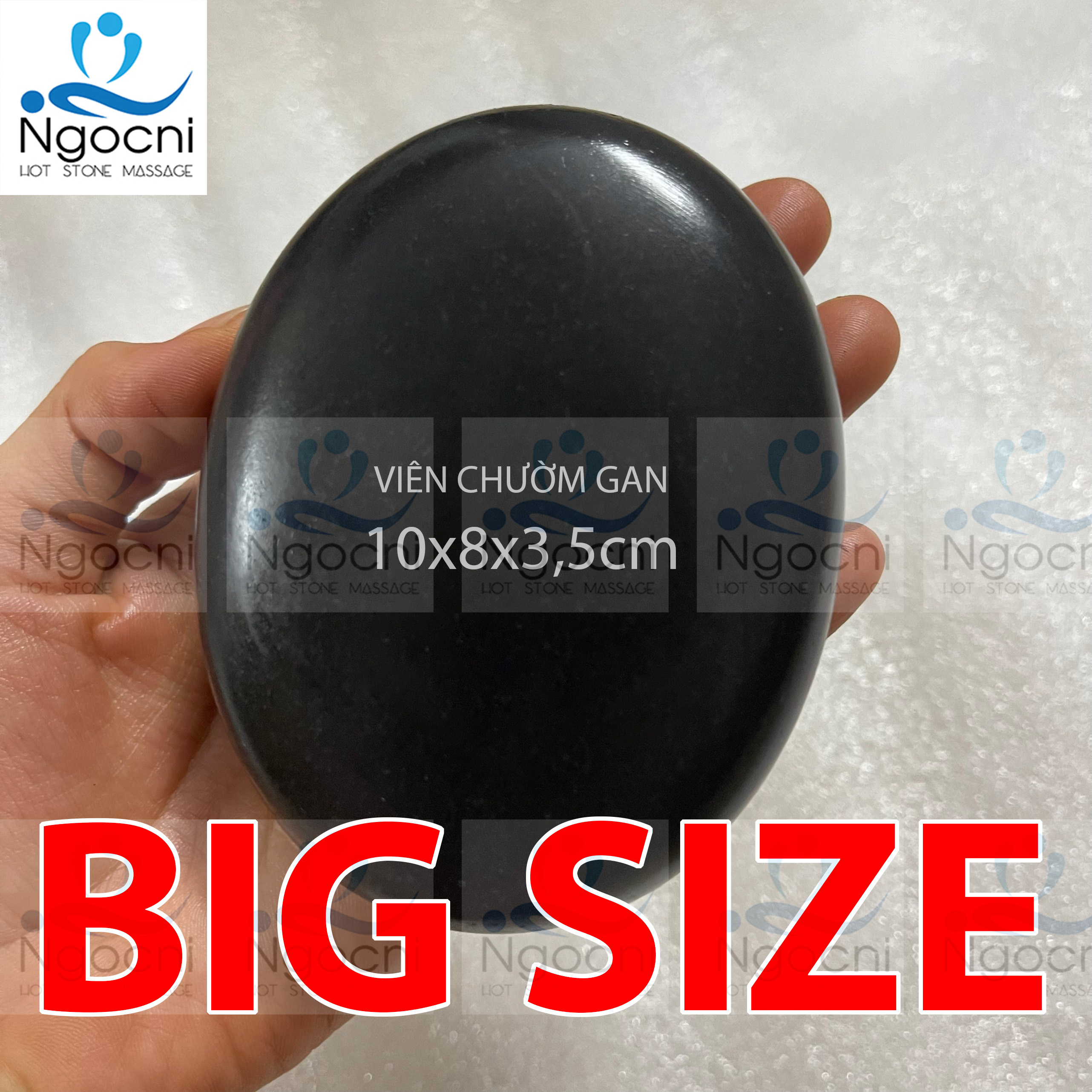 Đá nóng massage spa nhiều size - Đá núi lửa - Đá mát xa