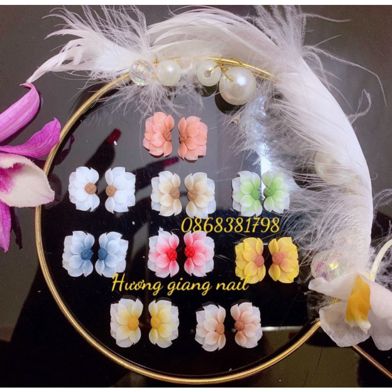 Hoa bột nail - hoa đính móng