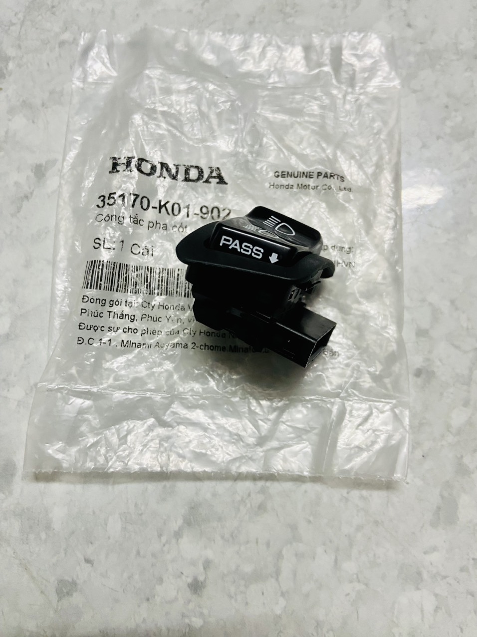 Nút pha cốt passing honda sh việt nam / vario / click 125/ shmode
