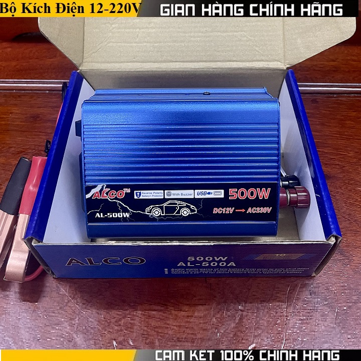 Bộ kích điện 12v lên 220v 500w
