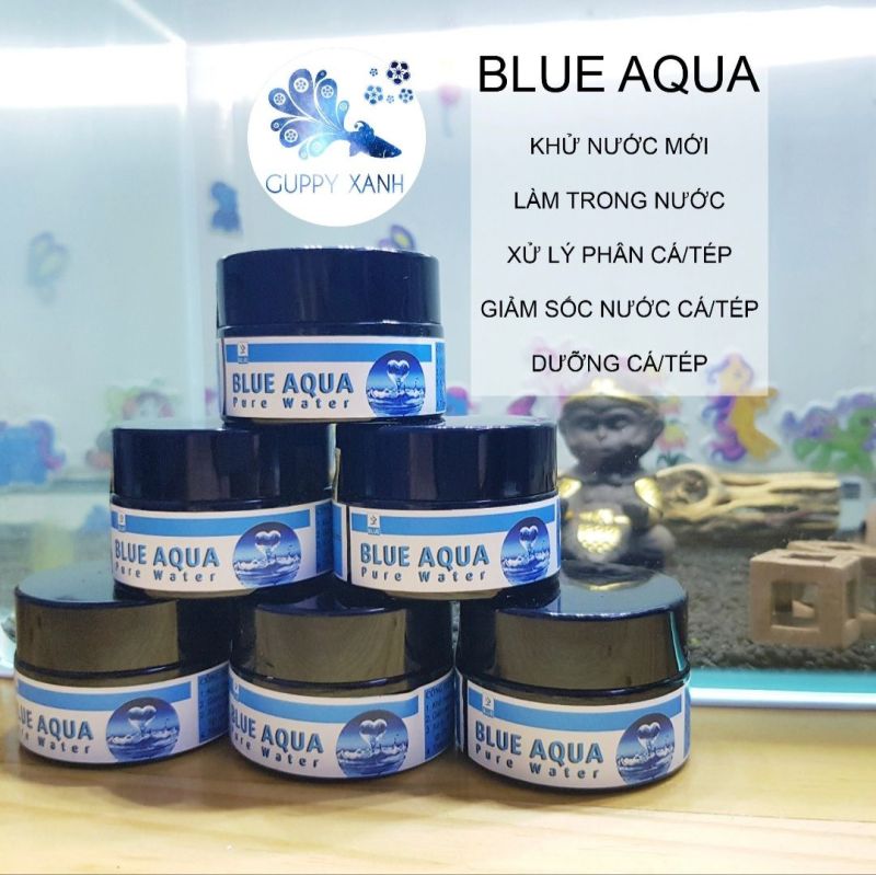Blue Aqua Xử Lý Nước Mới Cho Hồ Cá Cảnh - Khử Clo, Nh3, Kim Loại Nặng, Làm Trong Nước