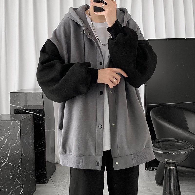 Áo khoác cardigan nỉ ngoại nam nữ form rộng unisex, phối màu cực đẹp, chất nỉ ngoại mềm mịn cao cấp