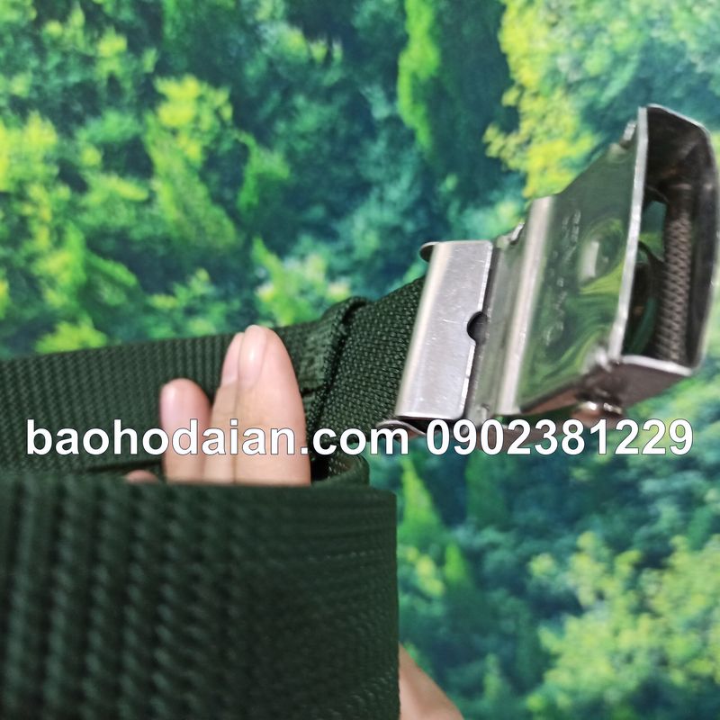 Dây lưng bảo vệ mặt ngôi sao dây dù xanh