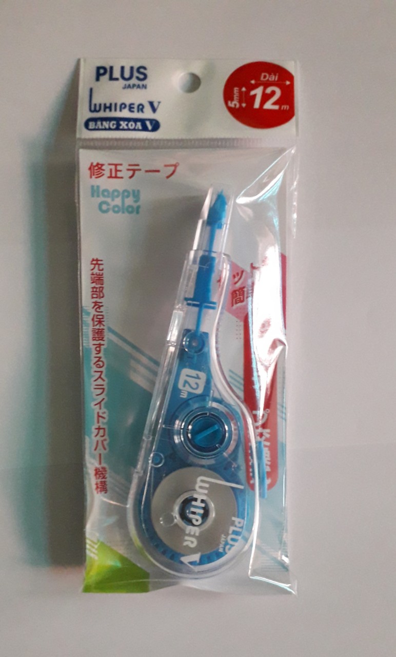 BÚT XÓA KÉO PLUS  DÀI - BĂNG XÓA PLUS  Whiper V  Happy Color WH-105T ( Màu Ngẫu Nhiên )