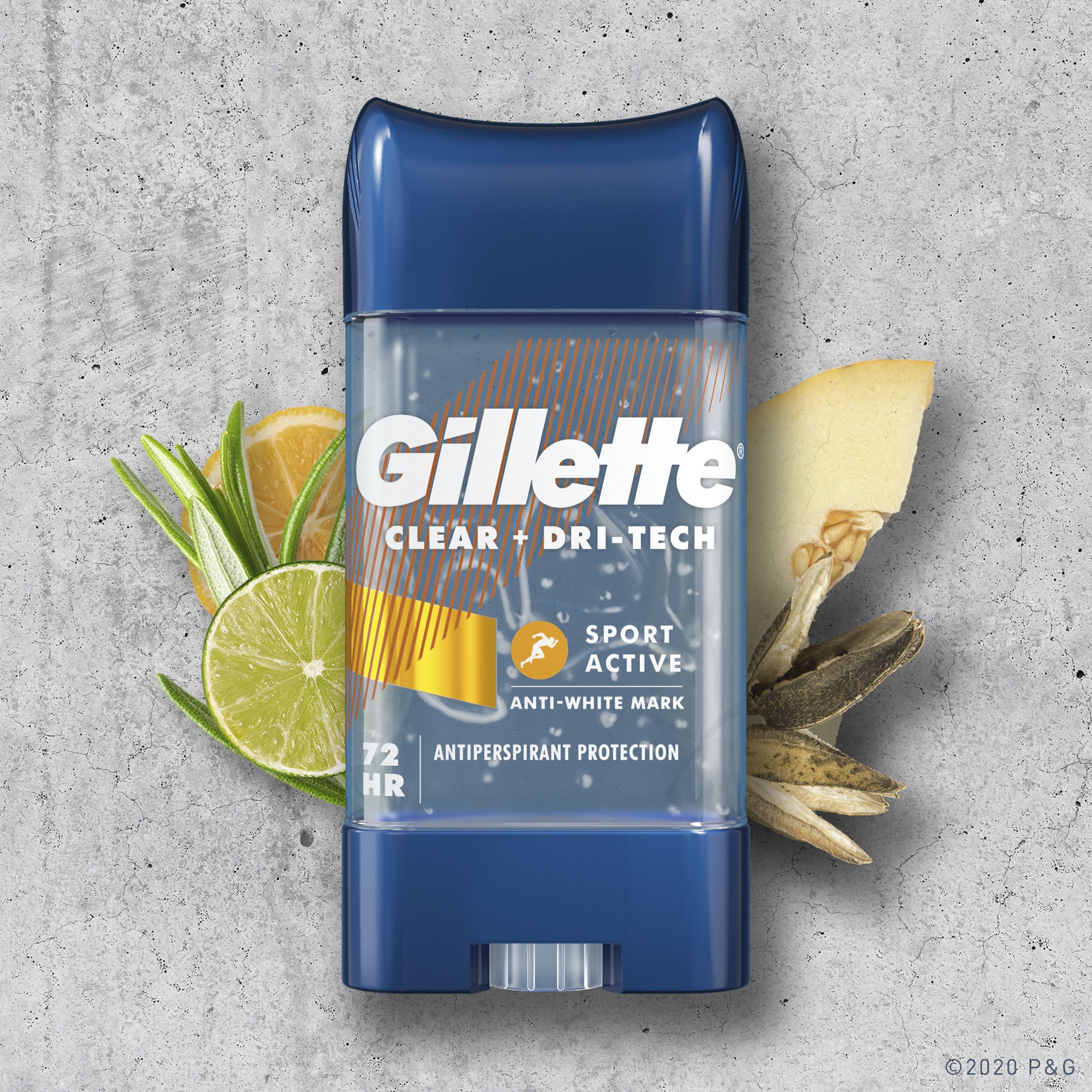 Gel khử mùi Gillette 107g (Nhập khẩu từ Mỹ - Gel trong suốt - Khử mùi suốt 48h)