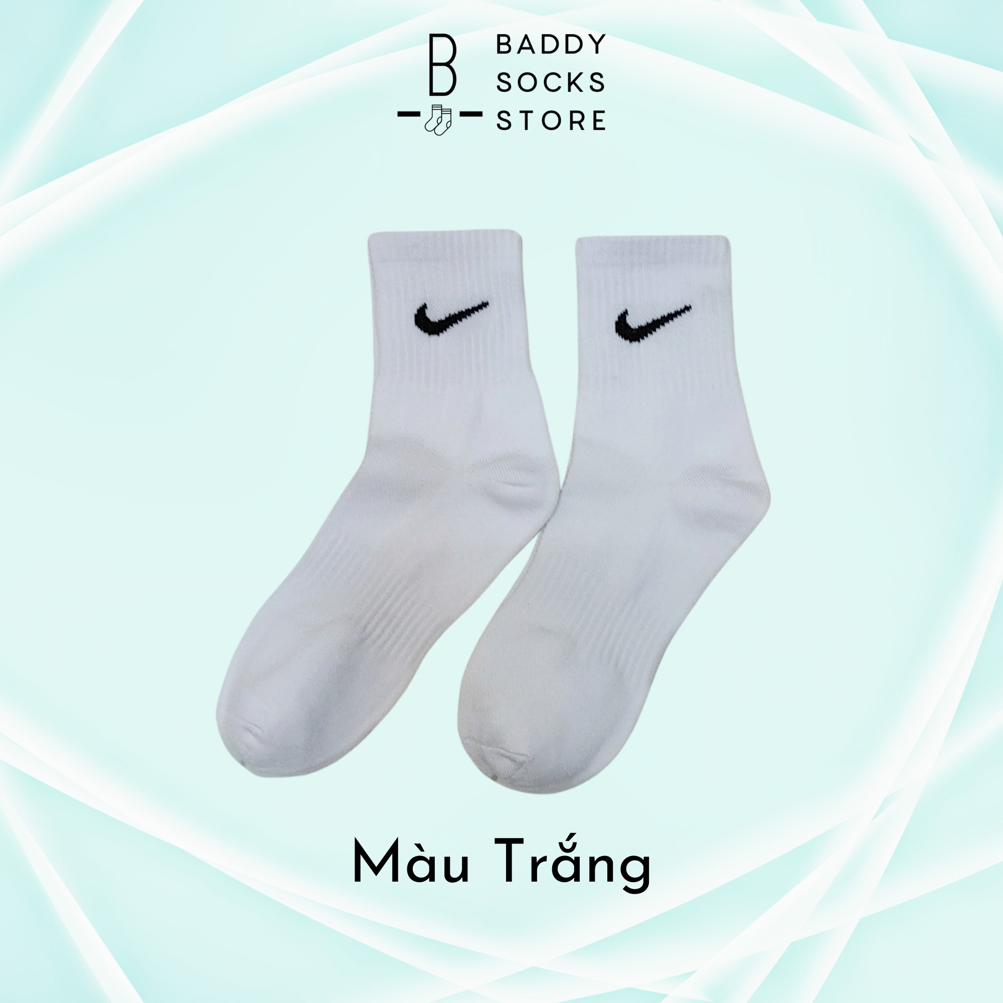 Combo 10 đôi tất cổ cao thể thao Nike 18cm