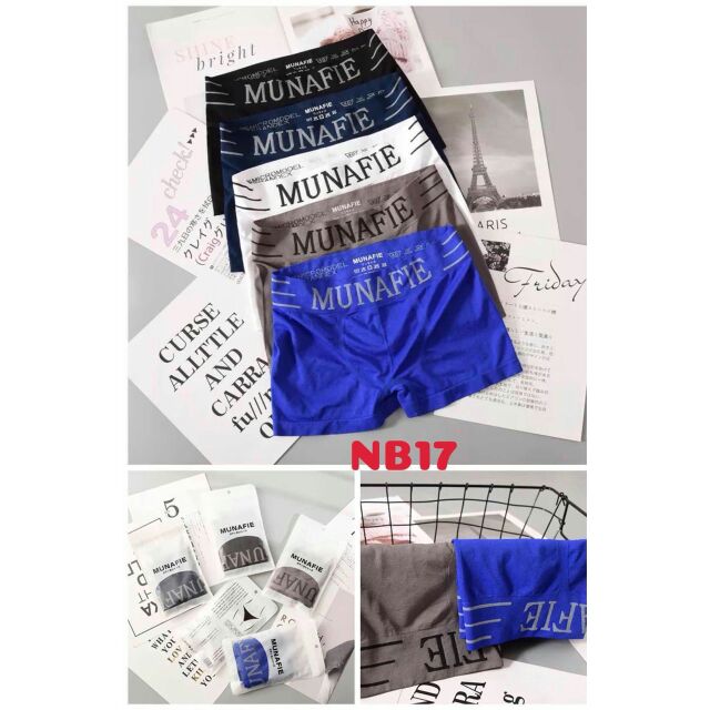 Quần Boxer MUNAFIE cao cấp siêu co giãn