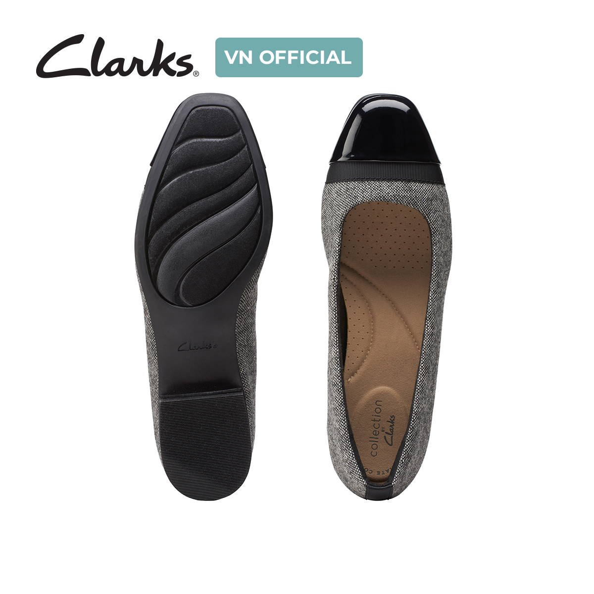 Giày Búp Bê Da Nữ Clarks - Juliet Monte
