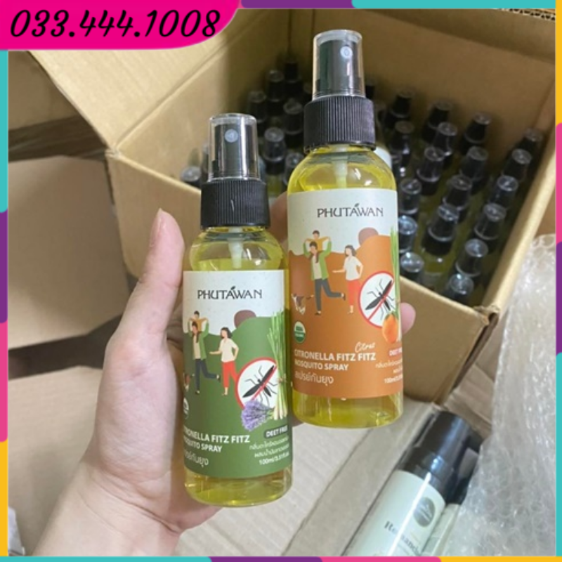 Xịt chống muỗi Citronella Phutawan Thái Lan 100ml - Gò Vấp