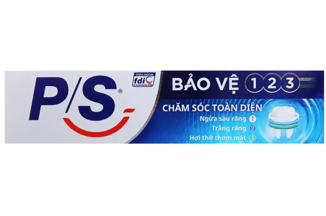 [HCM]kem đánh răng p/s 123 chăm sóc toàn diện 180gr