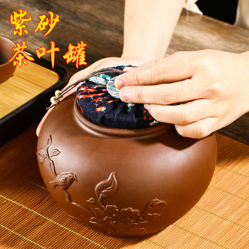 Hũ, Bình đựng trà bằng gốm (cỡ lớn, nắp rất khít)