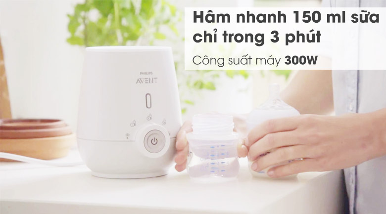 Máy hâm sữa và thức ăn siêu tốc Philips Avent SCF355.07