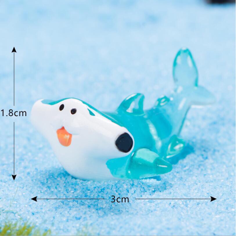 [HCM]Combo sinh vật biển trang trí aquarium tiểu cảnh terrarium chậu cây cảnh sen đá bể cáxương rồng bánh kem để bàn