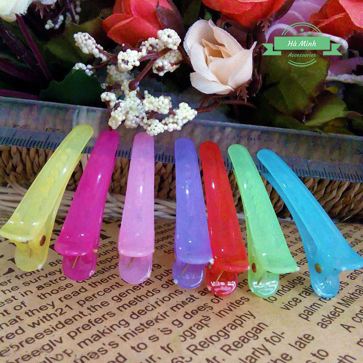 10 chiếc kẹp tóc mỏ vịt bằng nhựa (KMV01)