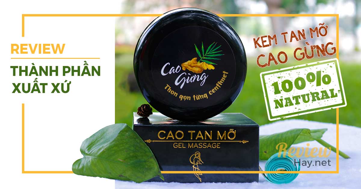 CAO GỪNG TAN MỠ CÁT TƯỜNG, GIÚP TAN MỞ EO THON