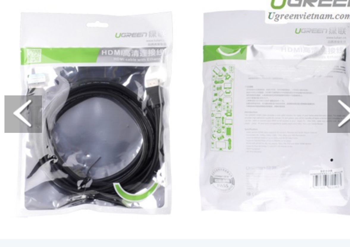 Cáp hdmi dài 5m/3m/1.5m |ugreen chuẩn 1.4 hỗ trợ phân giải 4k * 2k- hàng chính hãng