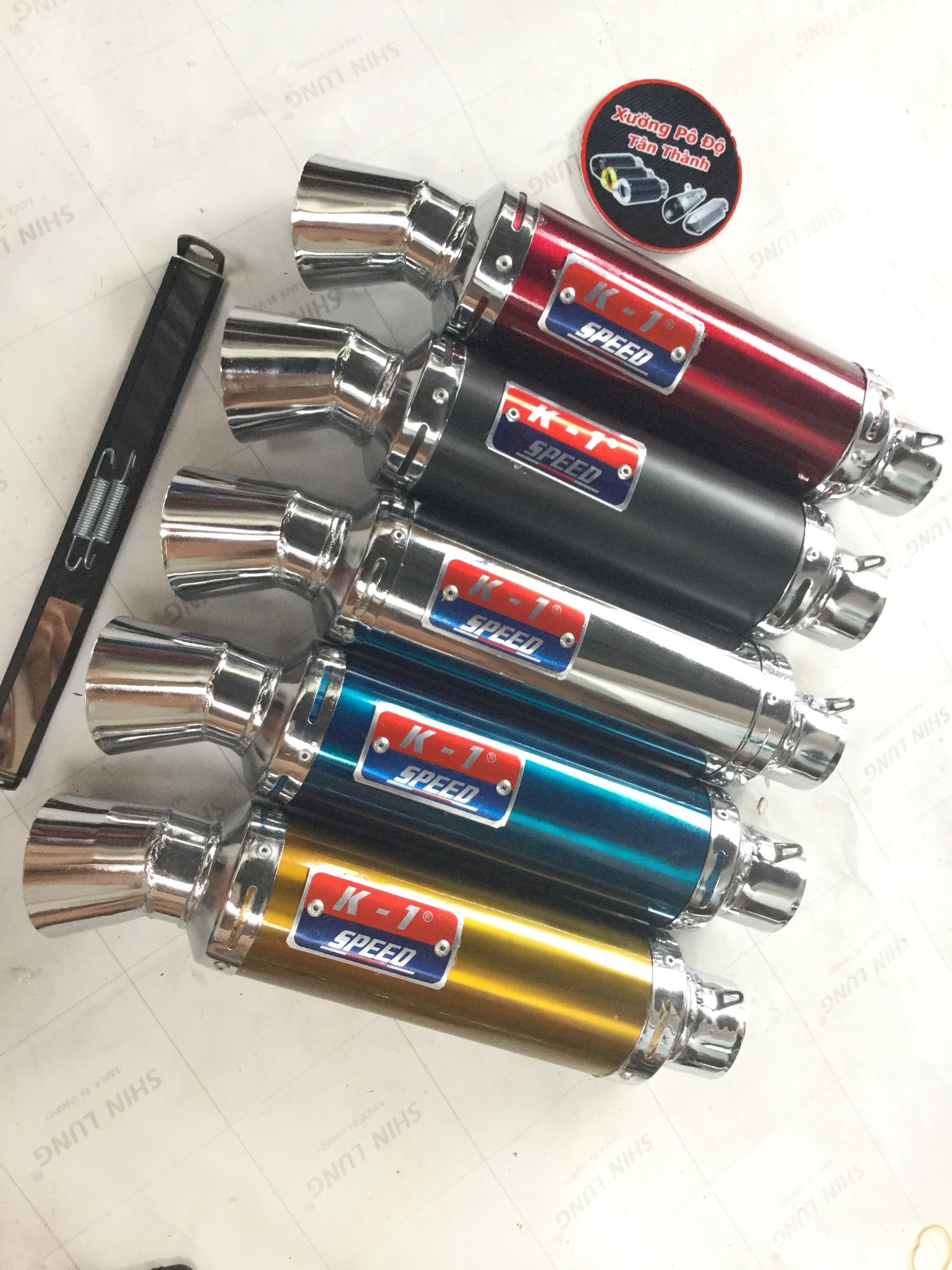 Bộ pô k1 đen full cổ exciter 150