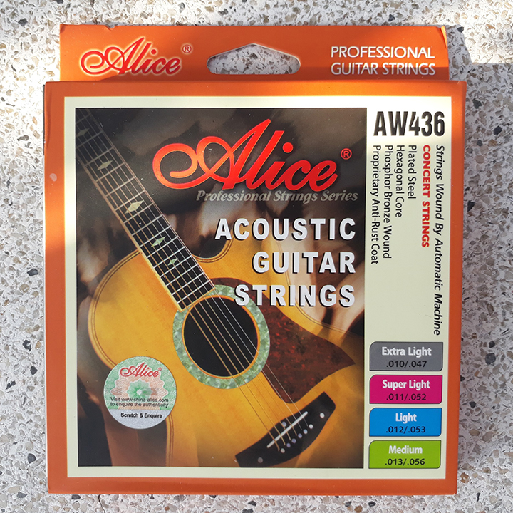 Dây đàn Guitar Acoustic Alice AW436 | Size 11 & 12
