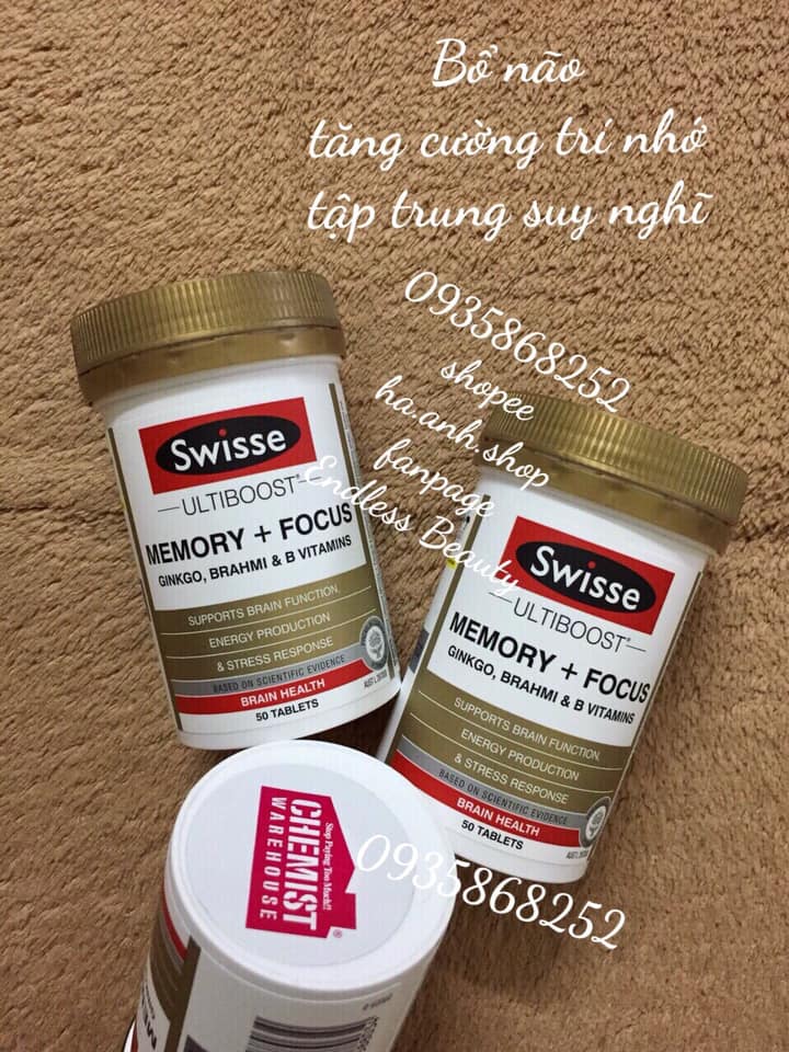 Swisse Memory Focus 50 viên