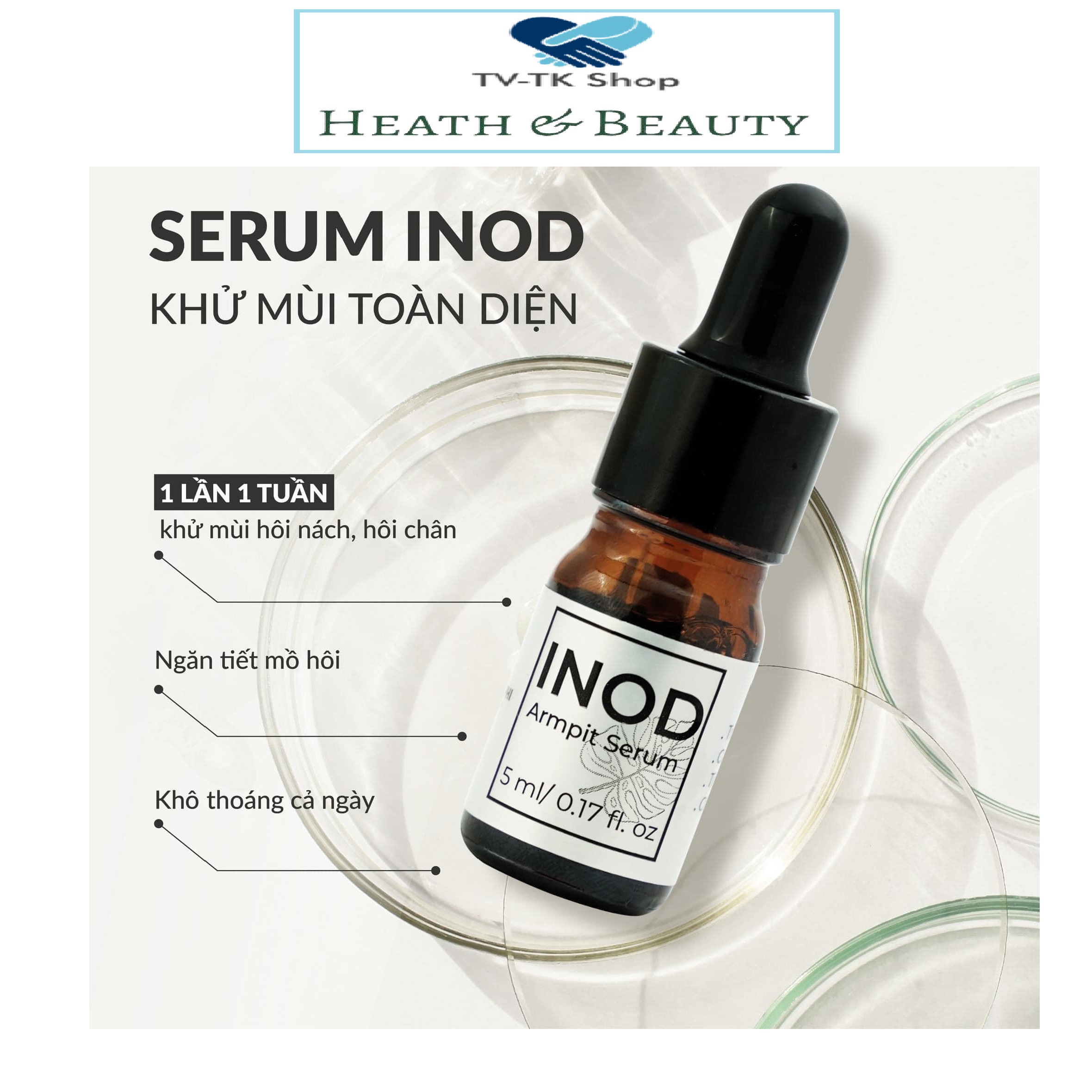 Serum khử mùi inod huyền phi 5ml khử hôi nách - mẫu mới