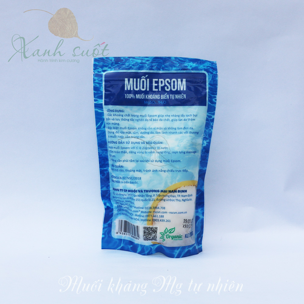 [NSC] Muối Tắm Epsom- Muối Tắm Cho Bé- Epsom Salt [Xanh Suốt]