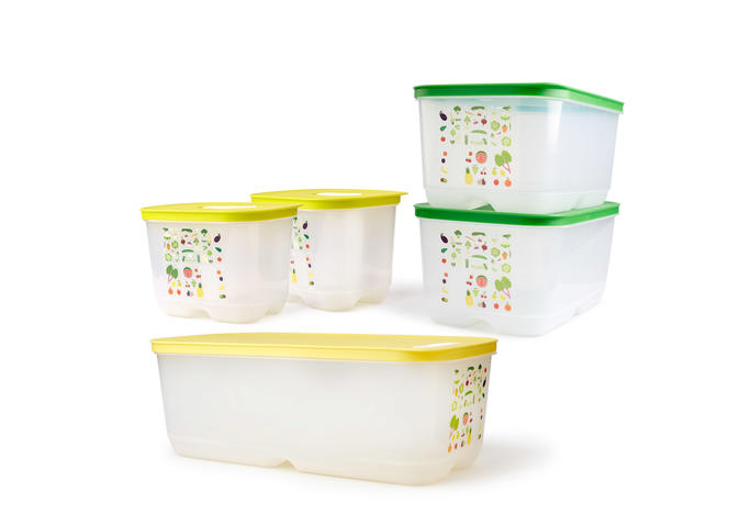 Bộ hộp trữ mát có nút hô hấp Tupperware Ventsmart (Set 5)
