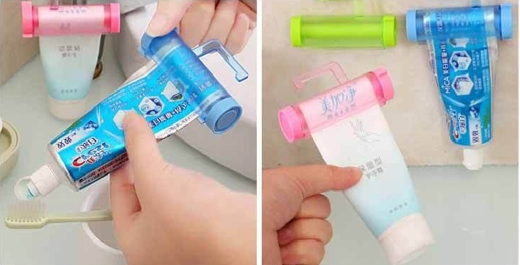 Dụng Cụ Nặn Kem Đánh Răng Có Móc Hít Tường Sucker