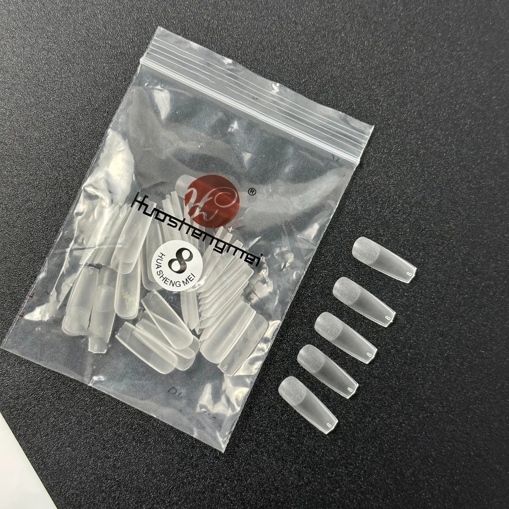 Móng úp lẻ vuông trong nhám sẵn túi 50 móng