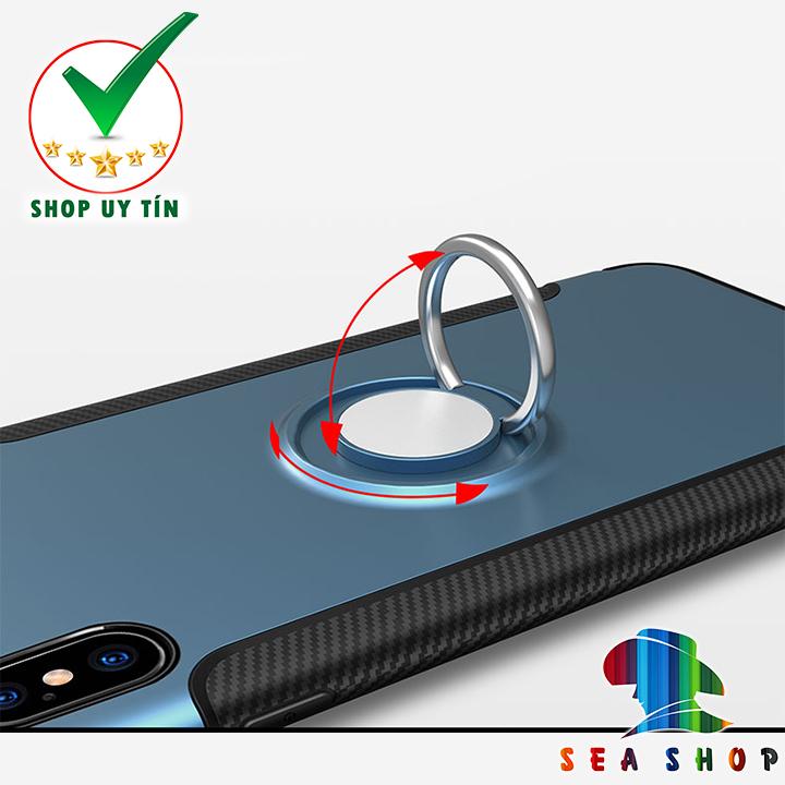 [TẶNG CƯỜNG LỰC BẢO VỆ CAMERA] Ốp lưng iPhone X / iPhone XS chống sốc kèm iRing cao cấp - Chống sốc - Siêu bền