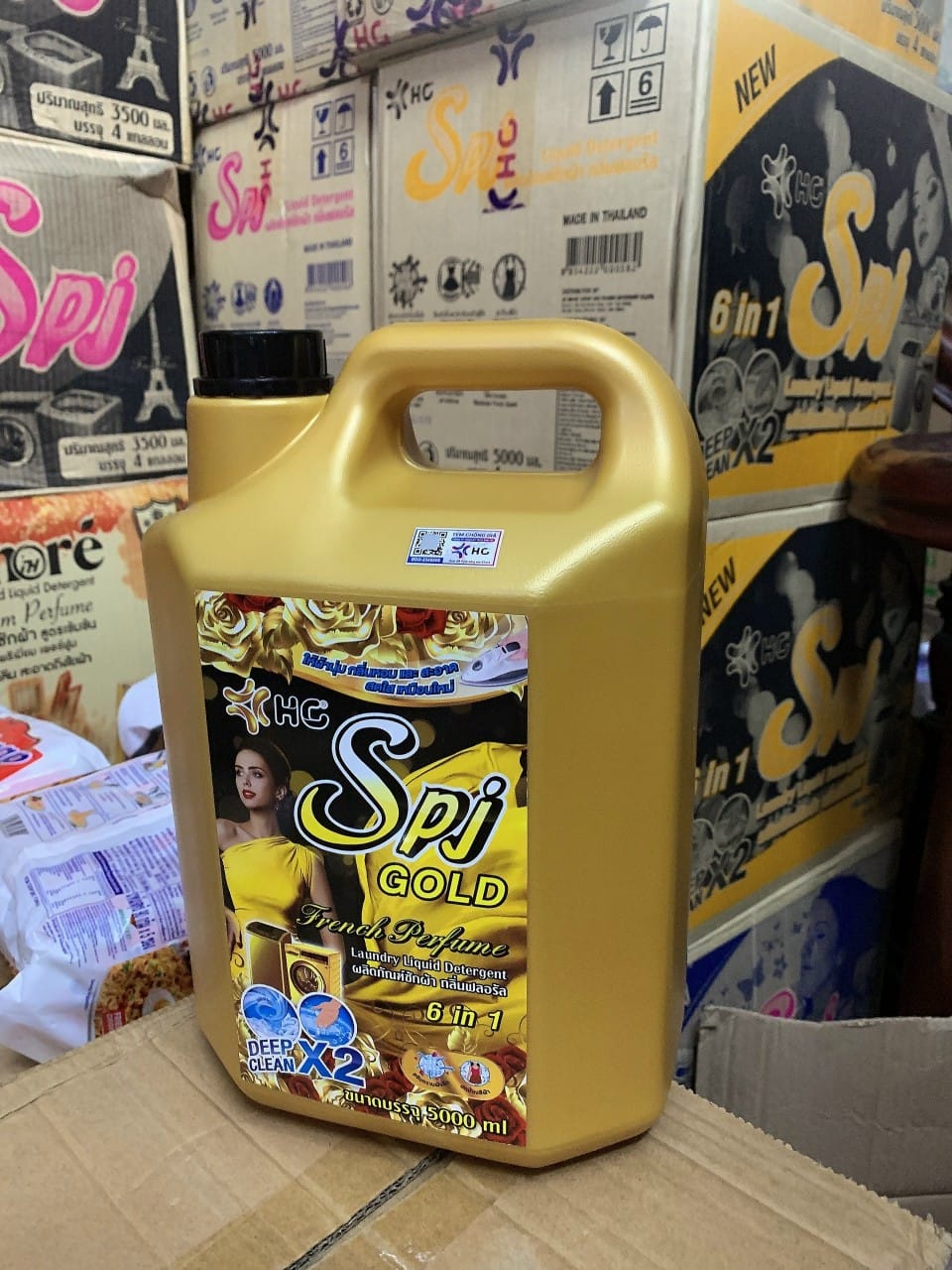 Nước Giặt SPJ Thái Lan Can 5lit 3 Màu
