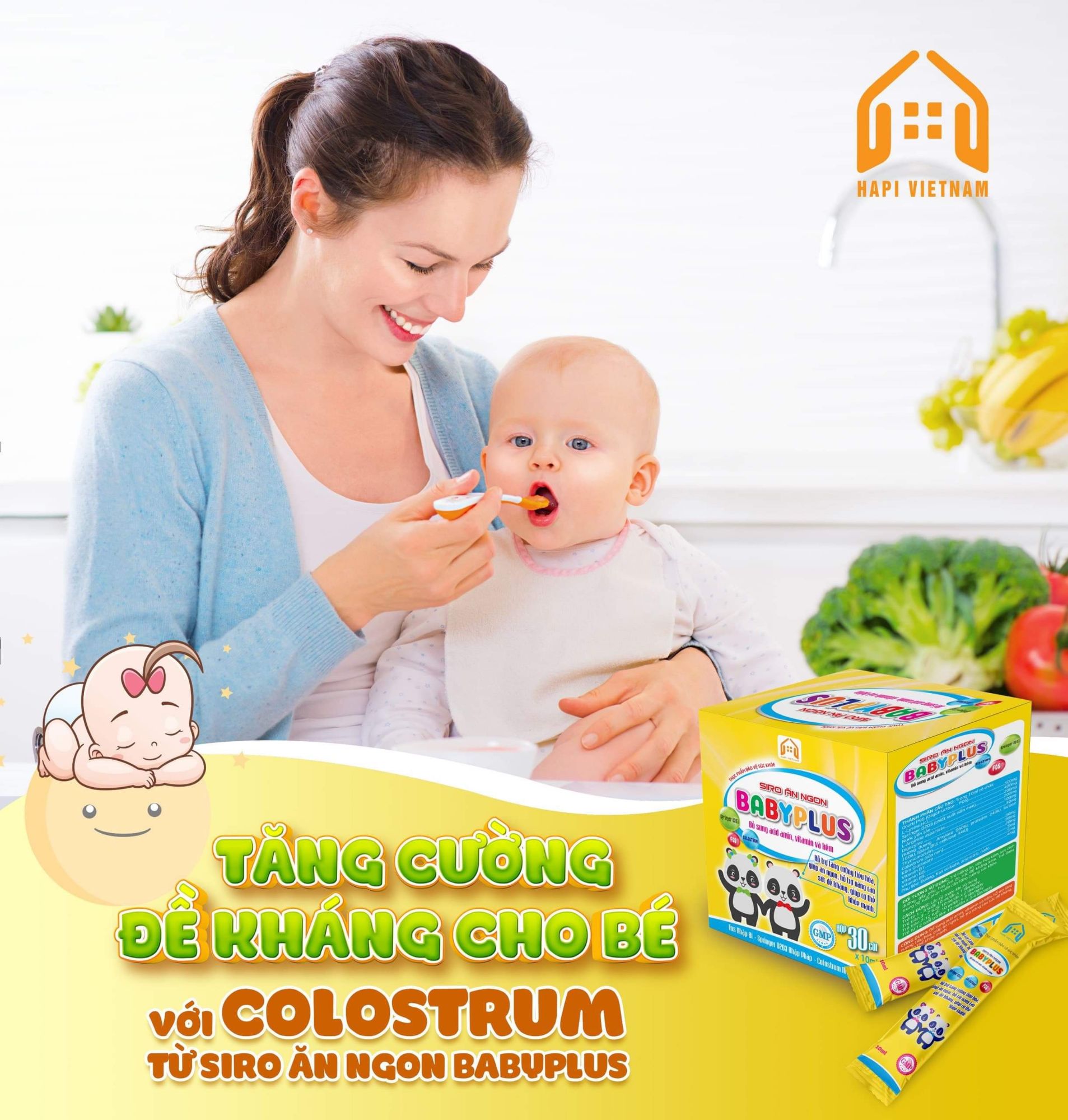 (Combo 5 hộp)Siro Ăn Ngon Baby Plus