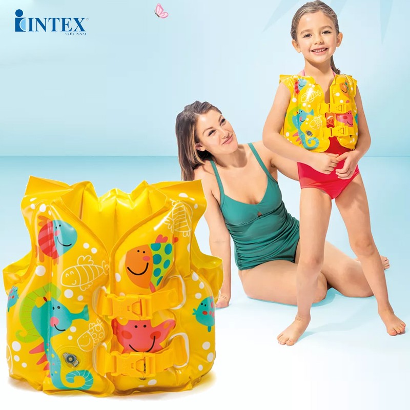 Áo phao bơi INTEX cho bé từ 2 đến 6 tuổi