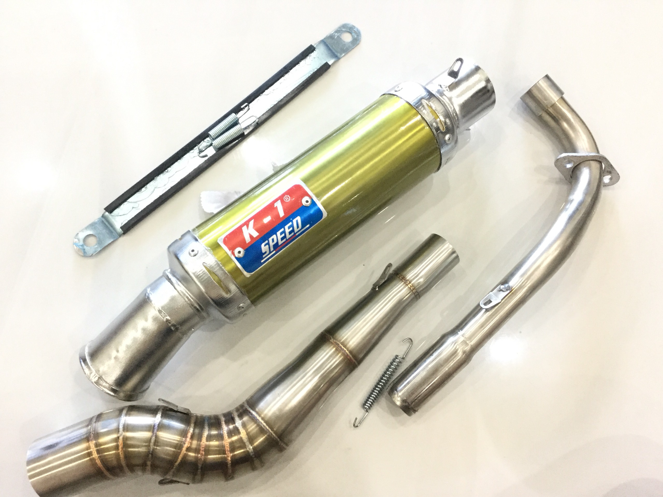 Pô K1 VÀNG FULL CỔ cong 2 khúc inox 304 gắn wave, dream, sirius, axelo, exciter, winer, sonic, raider fi, satria, gsx , Sản Phẩm Chất Lượng, Gian Hàng Uy Tín, Giá Cả Cực Tốt, Mua Ngay.