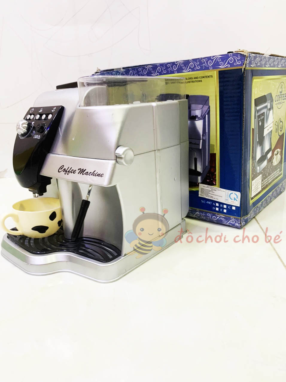 Vỉ đồ chơi máy pha cà phê sử dụng pin