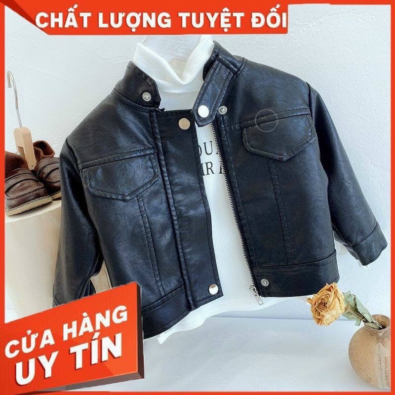 Áo khoác da sành điệu cho bé yêu 10-20kg