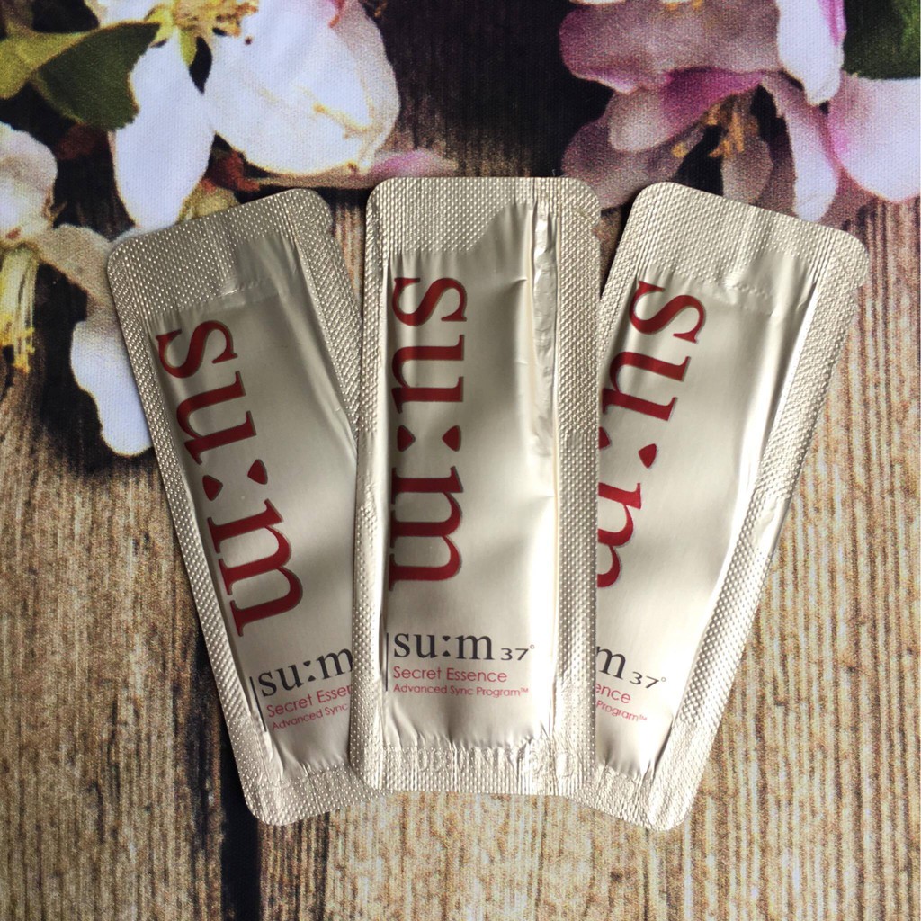 [HCM]Set 10 gói Sample Nước thần Sum 37 Secret Essence Advanced